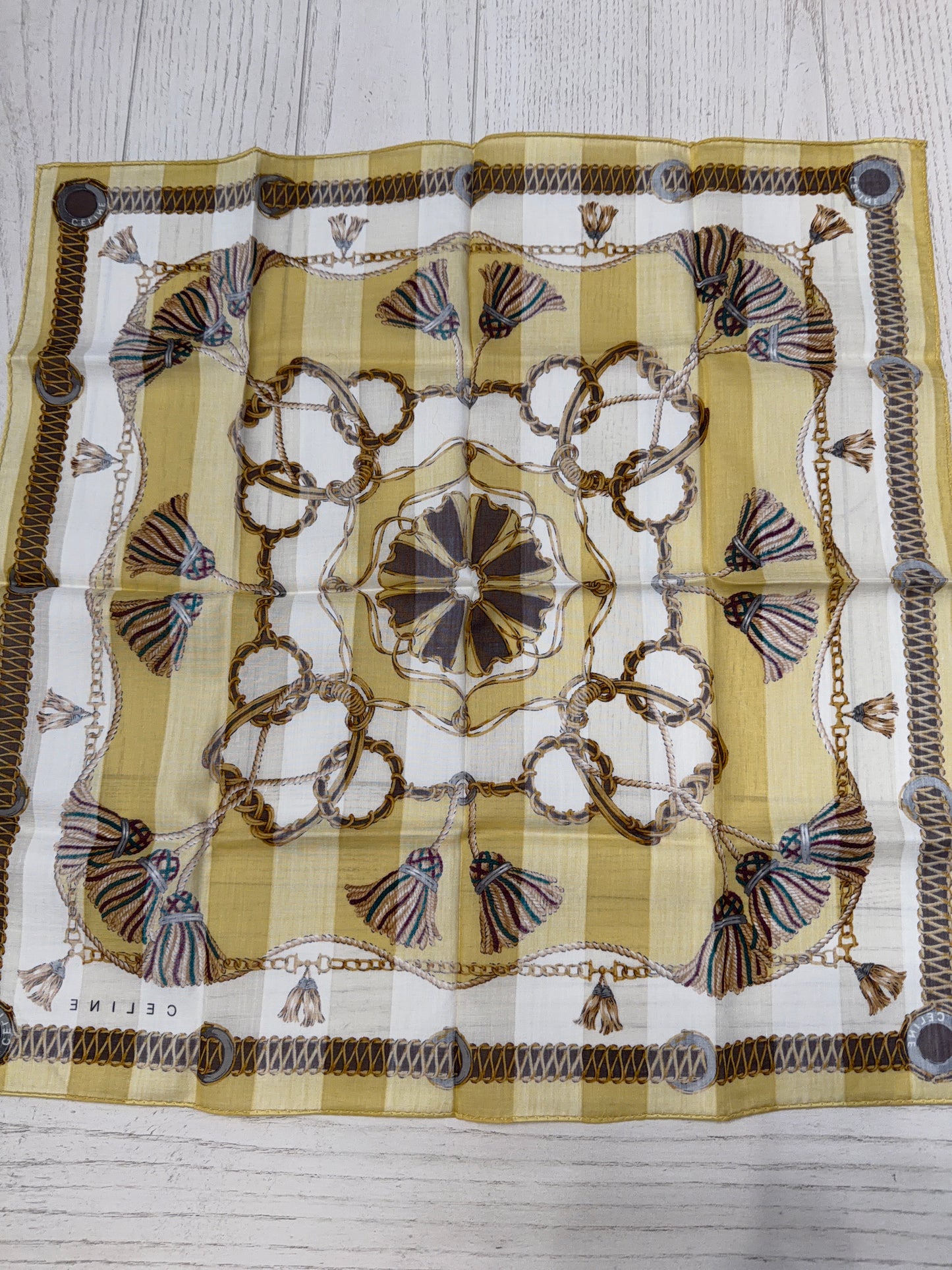 CELINE Handkerchief/Scarf 17x17