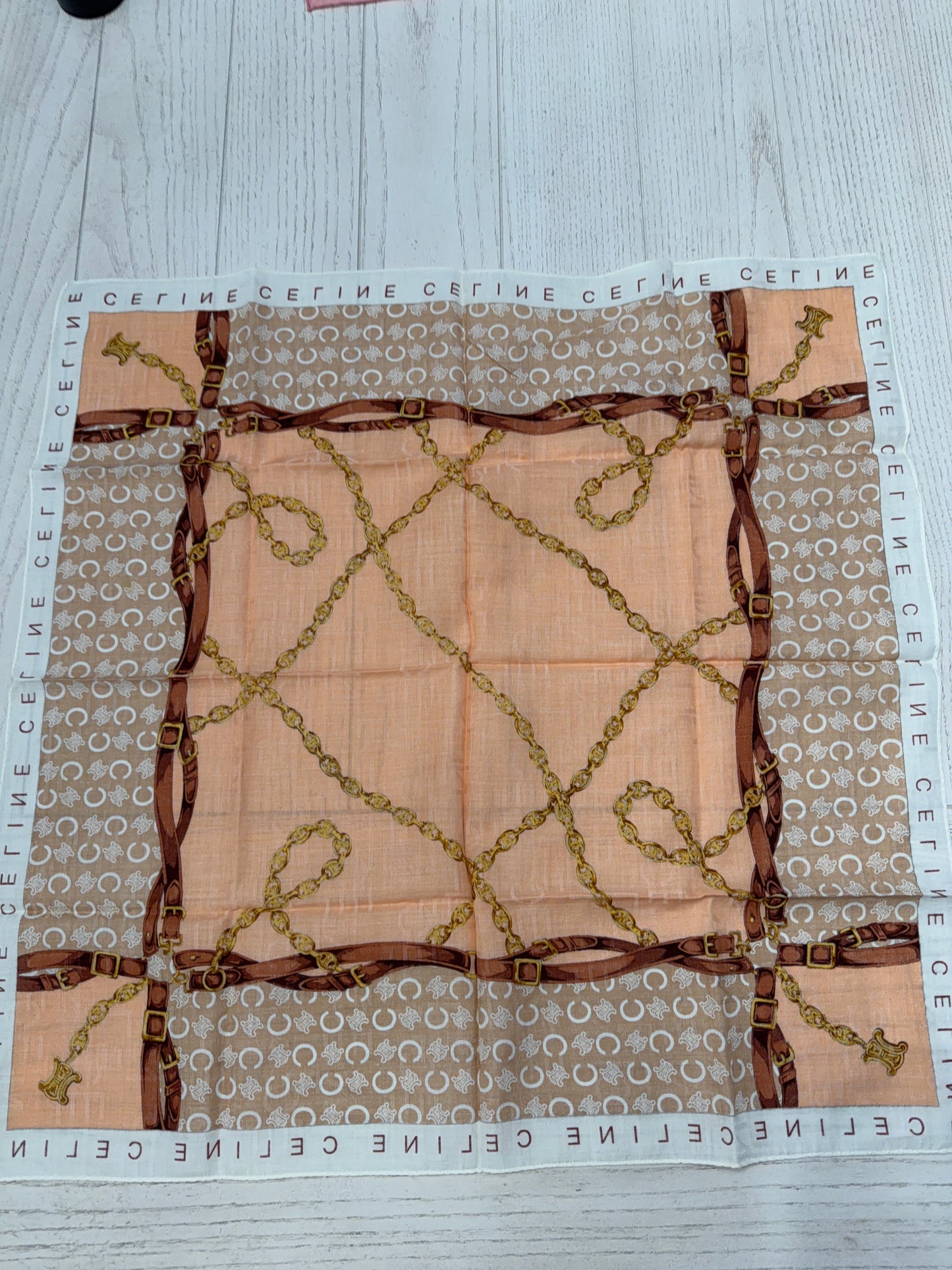 CELINE Handkerchief/Scarf 17x17