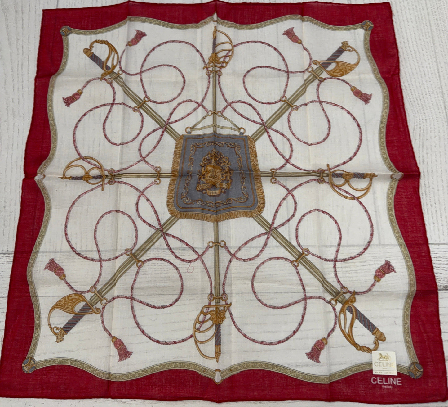 CELINE Handkerchief/Scarf 17x17