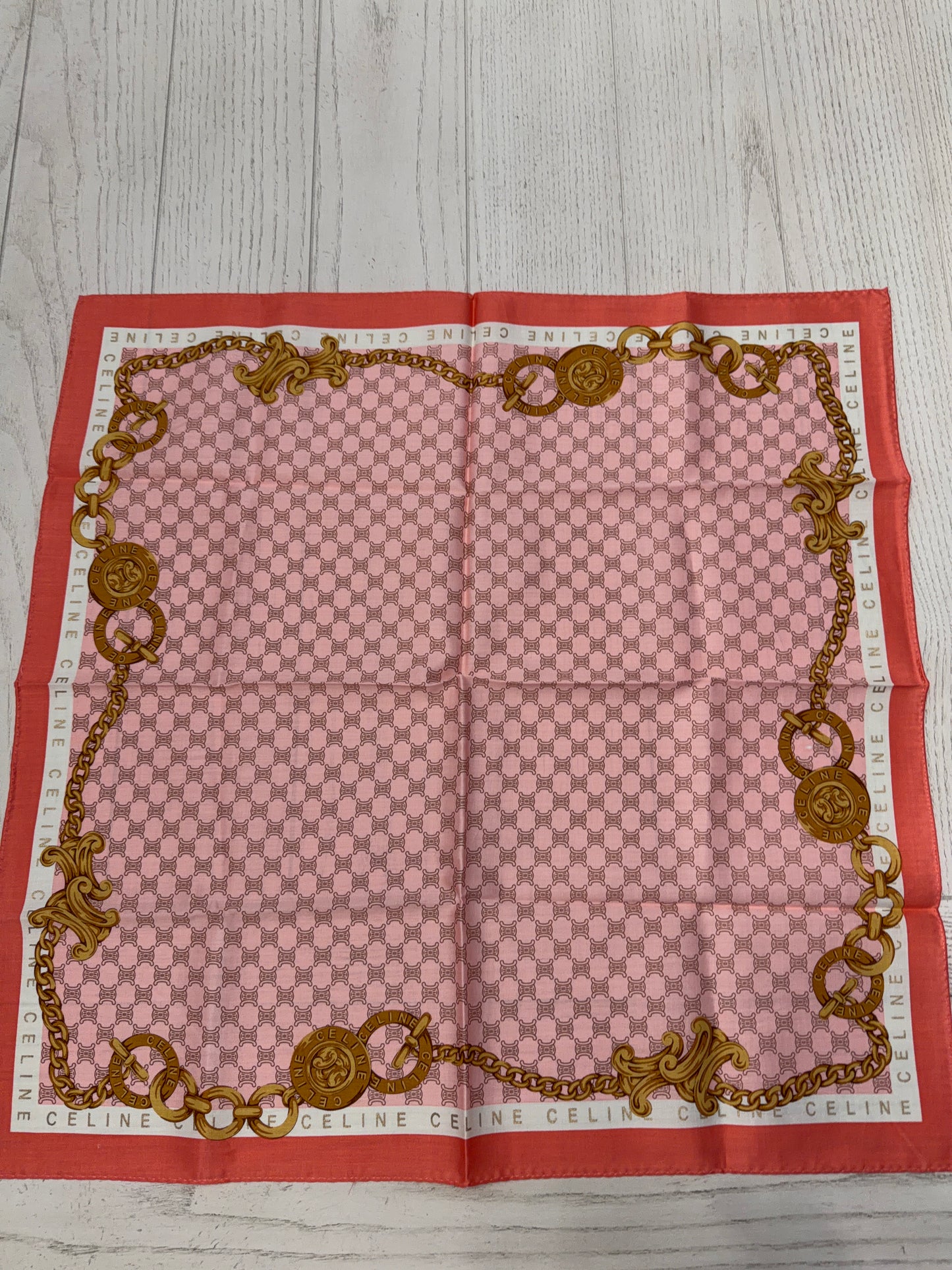 CELINE Handkerchief/Scarf 17x17
