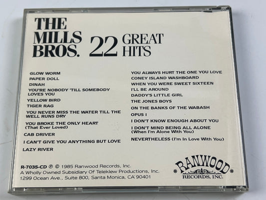 The Mills Bros 22 Great Hits 1985 Ranwood Records