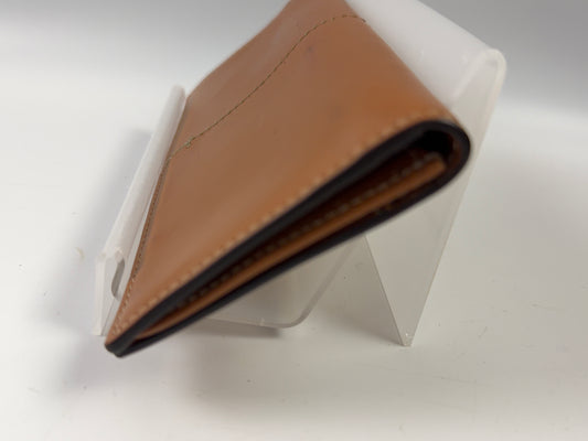 TOD'S Long Wallet Navy Brown Flap Wallet