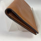 TOD'S Long Wallet Navy Brown Flap Wallet