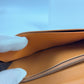 TOD'S Long Wallet Navy Brown Flap Wallet