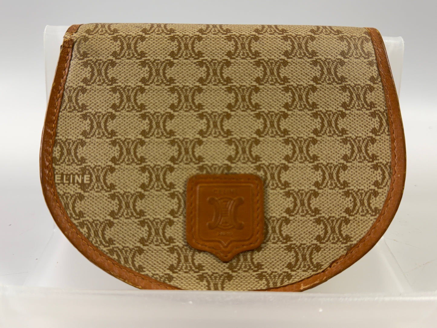 Celine Triumph Leather Wallet Vintage