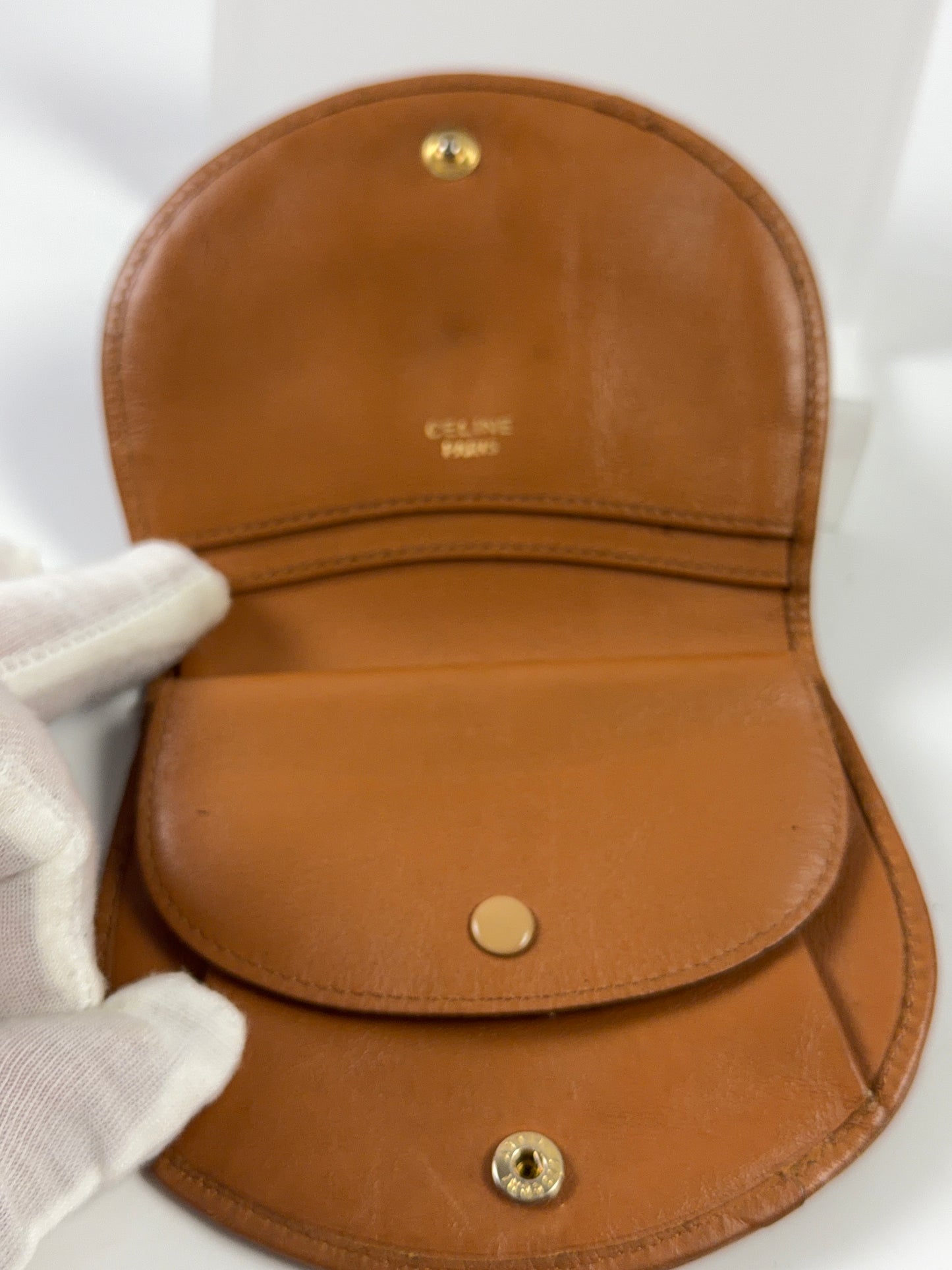 Celine Triumph Leather Wallet Vintage