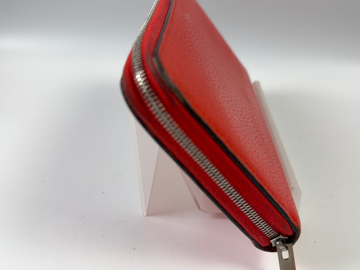 Celine Red Zippy Leather Long Wallet