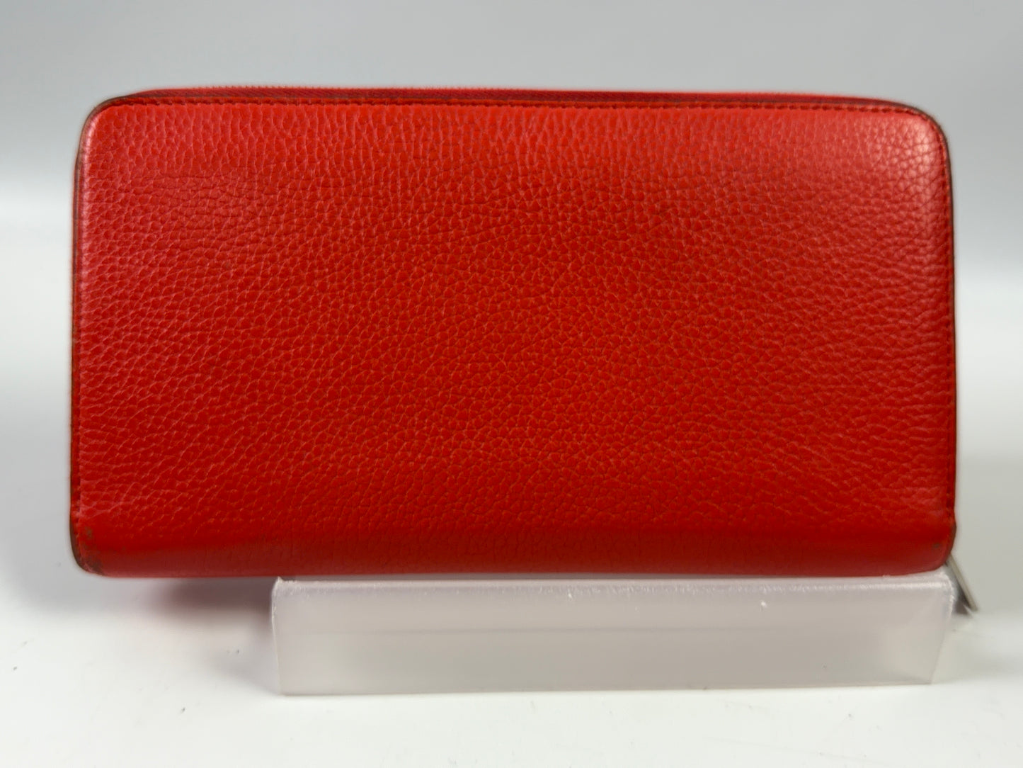 Celine Red Zippy Leather Long Wallet