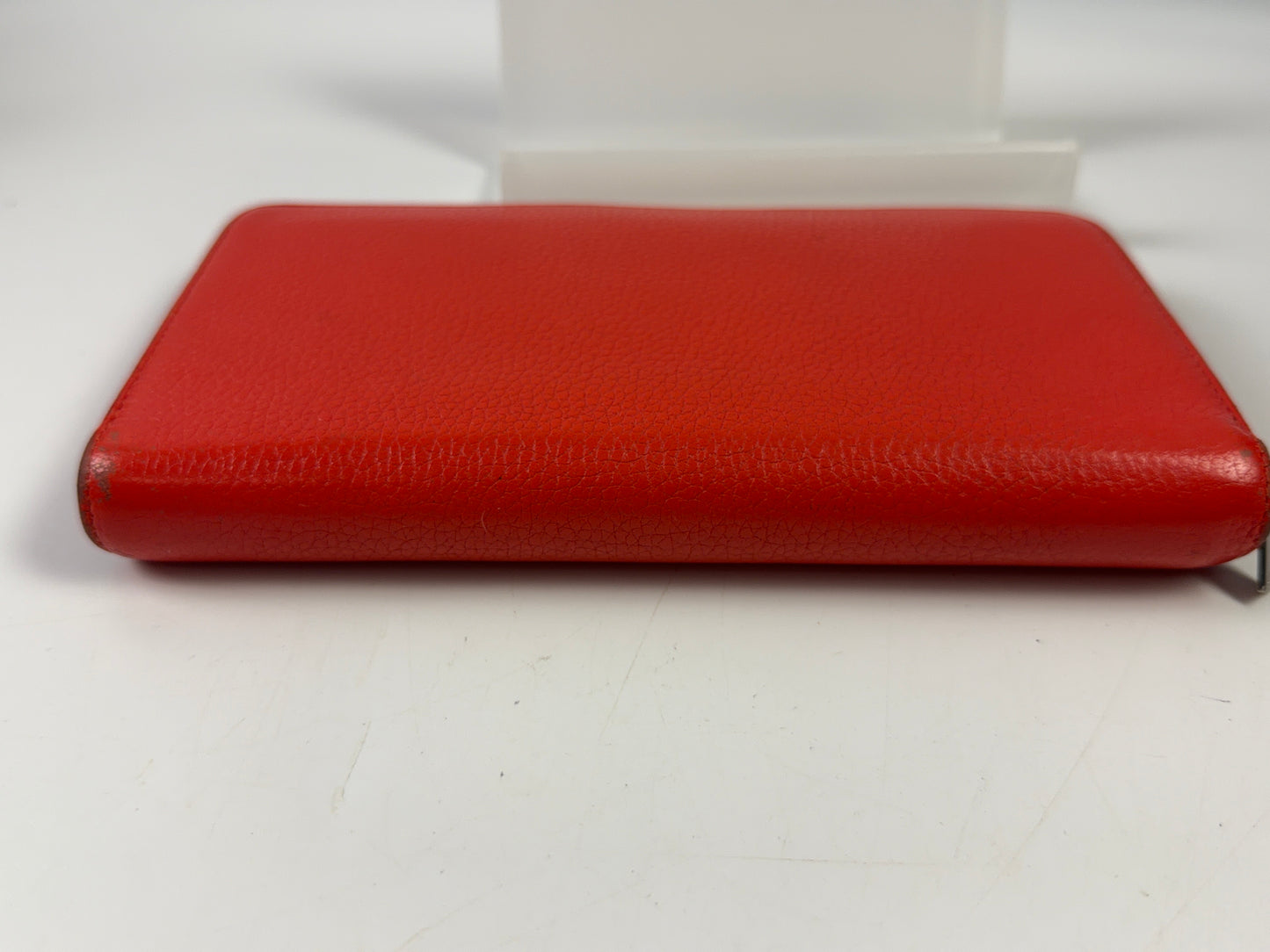 Celine Red Zippy Leather Long Wallet