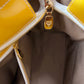 MCM Yellow Vernis Handbag Gold Hardware Tote Bag w/COA