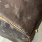 MCM Munchen Brown Canvas Leather Large Duffle Weekender Travel Bag