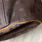 MCM Munchen Brown Canvas Leather Large Duffle Weekender Travel Bag
