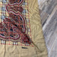 Burberrys Vintage Large Wool/Silk Scarf Shawl Wrap 52x52 in