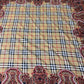 Burberrys Vintage Large Wool/Silk Scarf Shawl Wrap 52x52 in