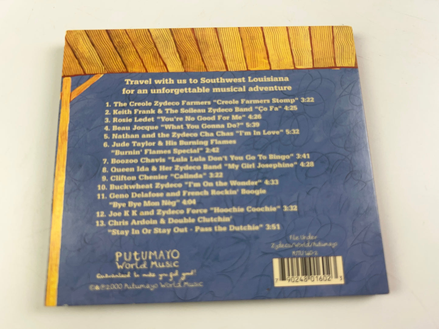 Putumayo Presents Zydeco CD Cajun Jazz 2000s Southwest Louisiana