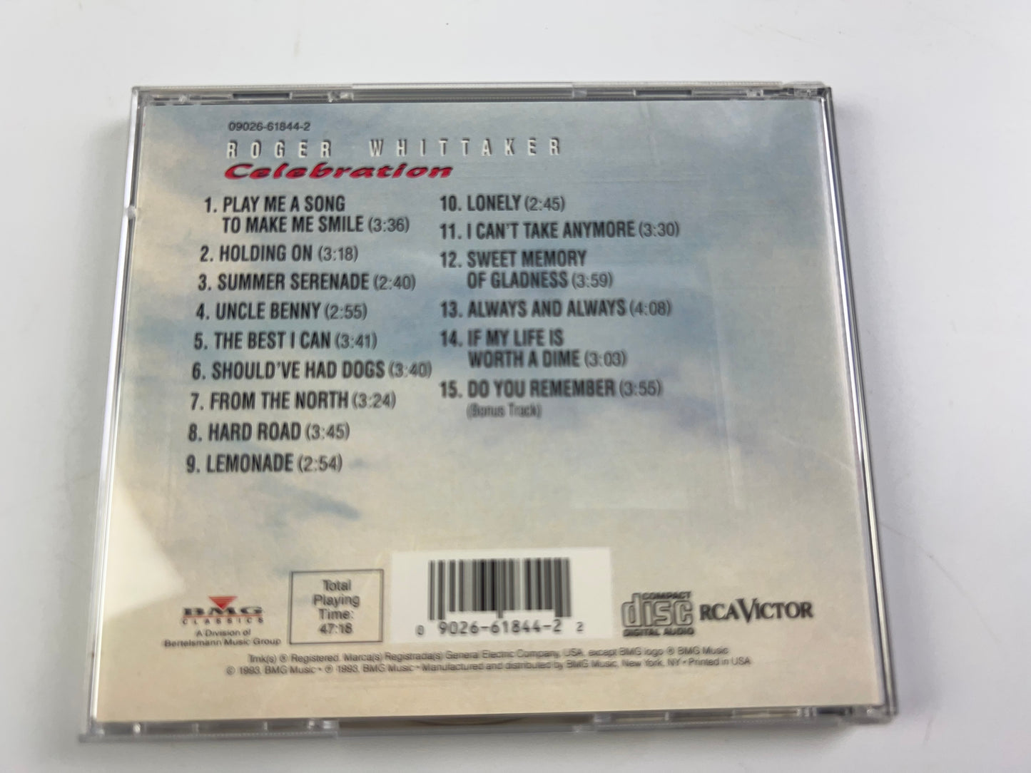 Celebration - Audio CD By Roger Whittaker