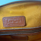 Authentic MCM Visetos Leather Vintage 2Way Travel Boston Bag Cognac B4312