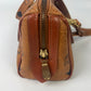 MCM Visetos Leather Vintage 2Way  Mini Boston Bag Cognac H9699