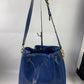 CELINE Blue Bucket Bag Shoulder Bag EUC