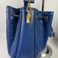 CELINE Blue Bucket Bag Shoulder Bag EUC