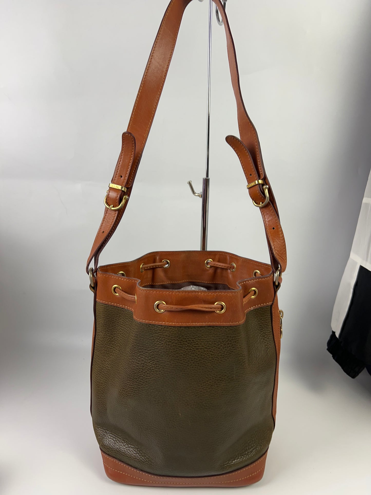 CELINE Bucket Bag Shoulder Bag EUC