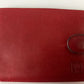 ROLEX Red Leather Bi-Fold Wallet 60.02.03 Montres Geneva