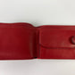 ROLEX Red Leather Bi-Fold Wallet 60.02.03 Montres Geneva