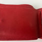 ROLEX Red Leather Bi-Fold Wallet 60.02.03 Montres Geneva