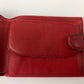 ROLEX Red Leather Bi-Fold Wallet 60.02.03 Montres Geneva