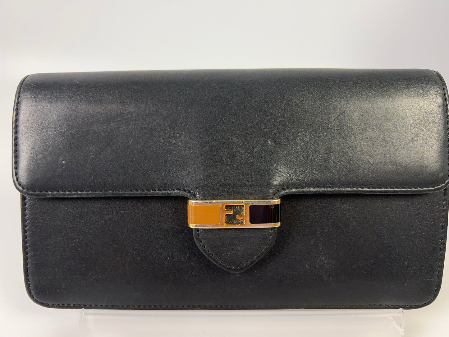 Fendi Long Wallet Black EUC