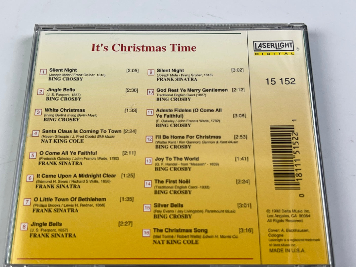 Crosby, Bing / Sinatra, Frank / Louis Armstrong : It's Christmas Time (CD)