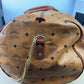 Authentic MCM Visetos Leather 2Way Travel Duffle Bag Brown Z0164 w/Custom Strap