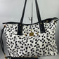 MCM + Loveless Tote & 2nd Bag Black & White Visetos