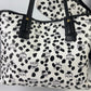 MCM + Loveless Tote & 2nd Bag Black & White Visetos