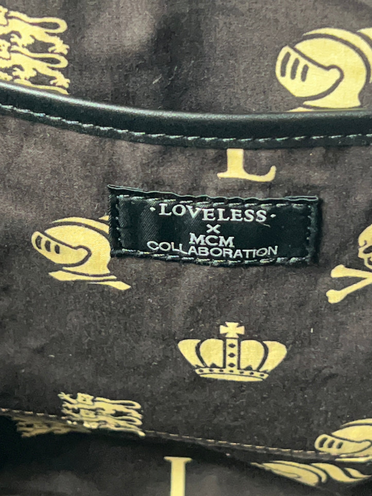 MCM + Loveless Tote & 2nd Bag Black & White Visetos