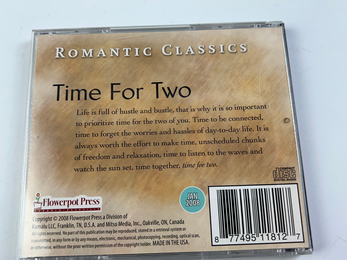 Romantic Classics: Time For Two - (CD, 2008)