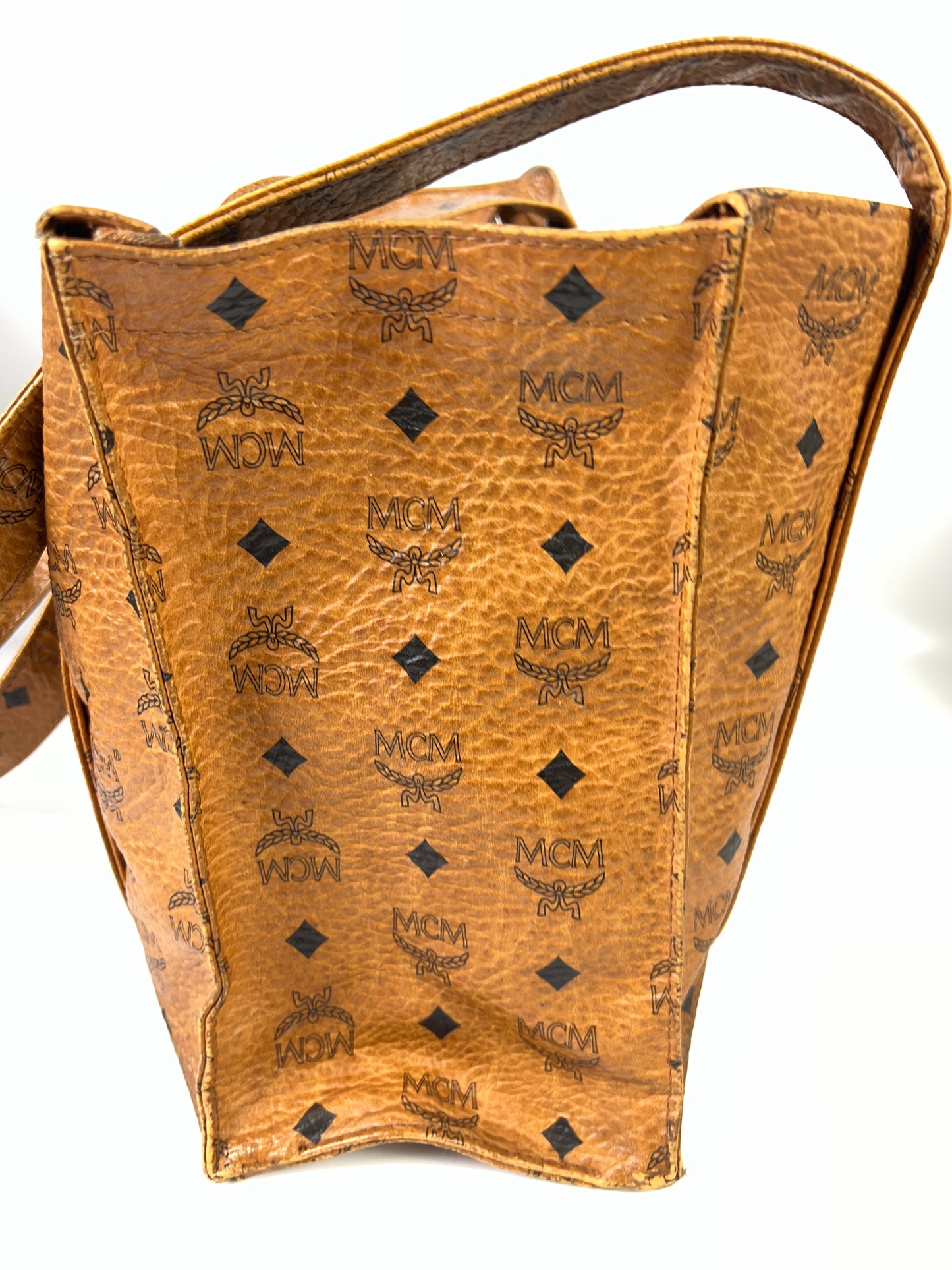 MCM Shoulder/Shopper Bag Visetos Pattern Monogram Leather D9484