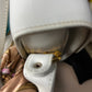 CELINE White Shoulder Bag w/Flip lock Vintage EUC