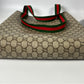 Gucci Plus Sherry Line PVC x Leather GG Pattern 2 Way Bag Tote