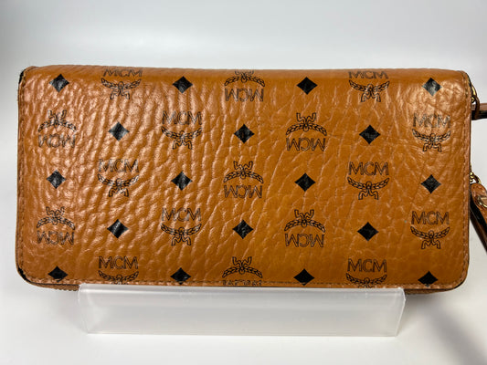 MCM Long Zippy Wallet/Wristlet Conjac Visetos Pattern