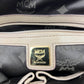 MCM Visetos Leather Top Handle Alma Bag Beige/Black H3857