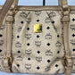 MCM Visetos Leather 2-Way Bag Beige/Black G6638