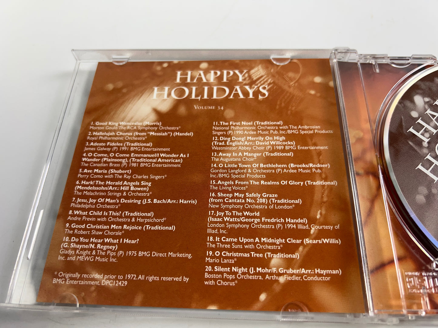 Happy Holidays Vol 34 - Audio CD By James Galway