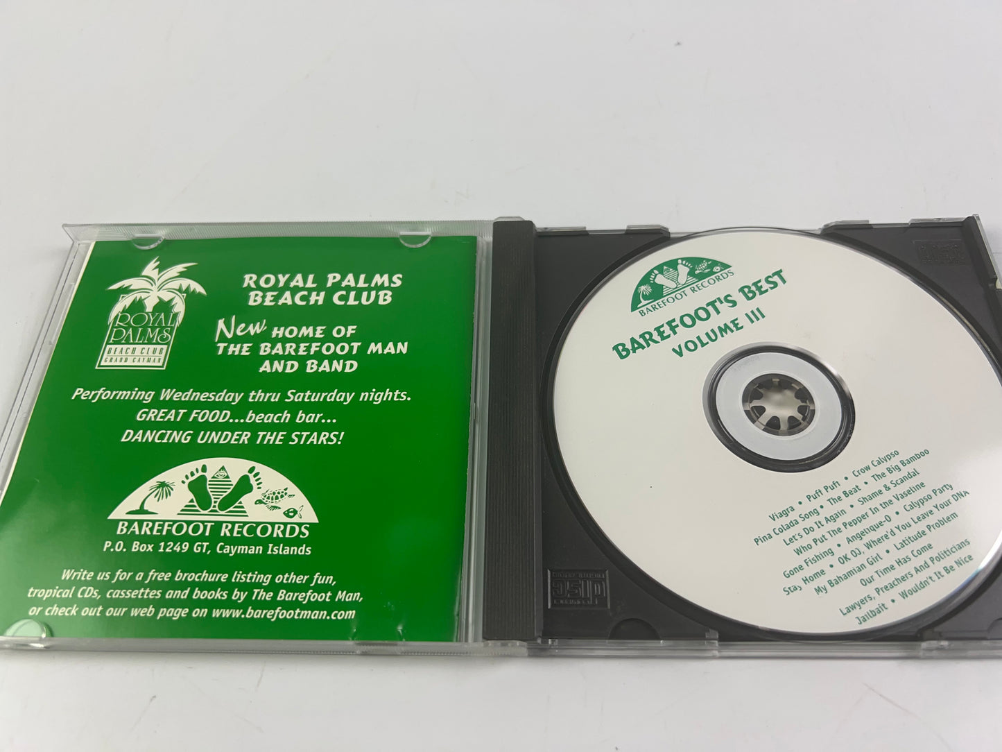 Barefoot's Best Volume 3 Includes 20 Rum Laced Favorite Songs CD Reggae