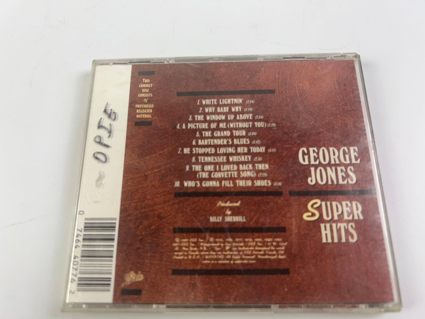 Super Hits by George Jones (CD, Oct-1990, Columbia (USA))