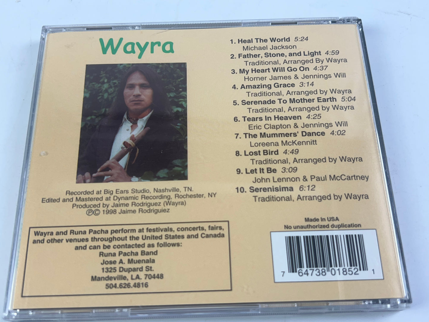 Wayra : A Collection of Contemporary & Native Am CD