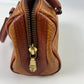 MCM Visetos Leather Vintage Mini Boston Bag Cognac/LV