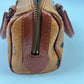 MCM Visetos Leather Vintage Mini Boston Bag Cognac/LV