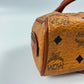 MCM Visetos Leather Vintage Mini Boston Bag Cognac/LV