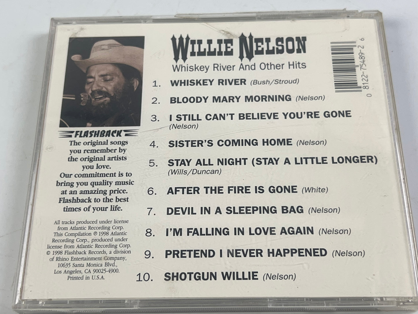 Whiskey River & Other Hits - Music CD - NELSON,WILLIE - 2003-10-10